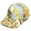 Versace casquette en soie à imprimé Baroque Mosaïque