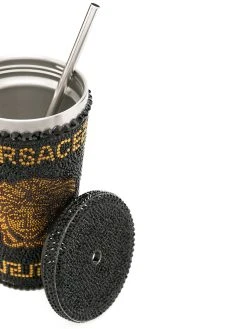 Versace tasse de voyage Medusa ornée de cristaux