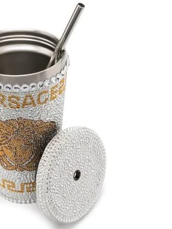 Versace tasse de voyage Medusa ornée de cristaux