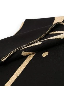 Versace écharpe en maille intarsia