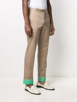 Versace pantalon chino à détails Barocco