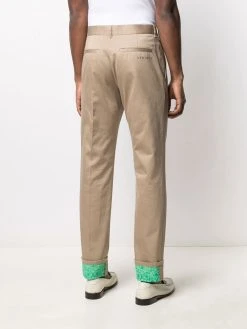 Versace pantalon chino à détails Barocco