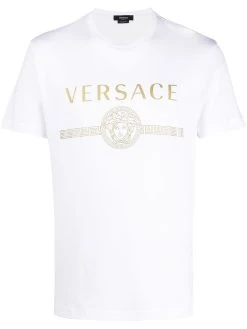Versace t-shirt à logo imprimé