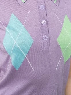 Versace polo en maille à imprimé graphique