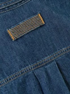 Versace chemise en jean à logo brodé