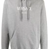 Versace hoodie à logo brodé