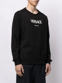 Versace Sweat à logo brodé Prix Usine sweats femme 11 Versace sweat à logo brodé