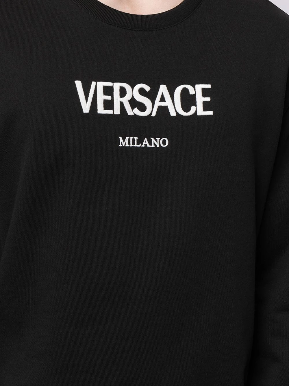 Versace Sweat à logo brodé Prix Usine sweats femme 8 Versace sweat à logo brodé