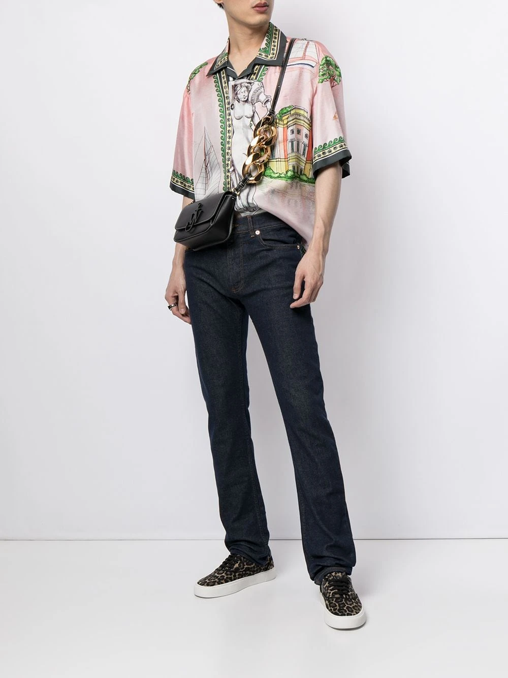 Versace Jean droit à motif Medusa brodé Prix Exclusifs jeans droits femme 4 Versace jean droit à motif Medusa brodé