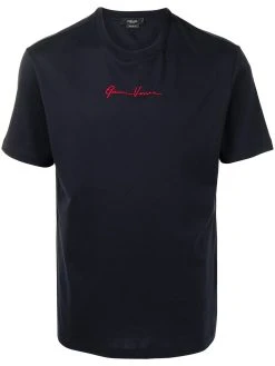 Versace t-shirt à logo brodé