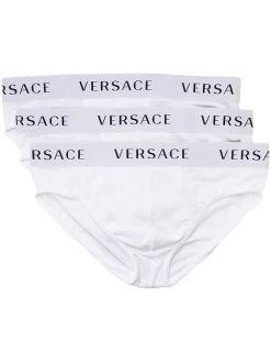 Versace lot de trois slips à logo