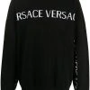 Versace pull en maille intarsia à logo