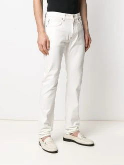 Versace jean droit à taille mi-haute