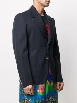 Versace Prix Réduit Blazer à simple boutonnage blazers homme 9 Versace blazer à simple boutonnage