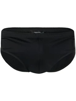 Versace slip de bain à logo imprimé