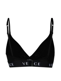 Versace soutien-gorge à bande logo