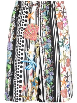 Versace short en soie à motif Trésor