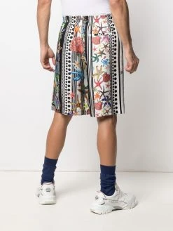 Versace short en soie à motif Trésor