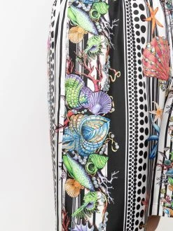 Versace short en soie à motif Trésor