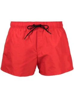 Versace short de bain à logo imprimé