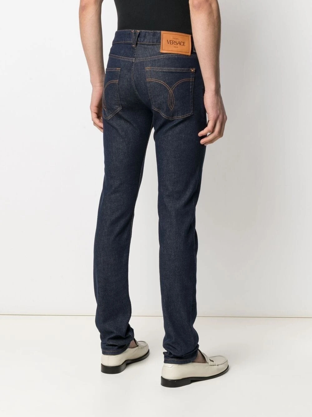 Versace Prix Refroidis Jean droit à taille mi haute jeans regular & jeans droits homme 6 Versace jean droit à taille mi-haute