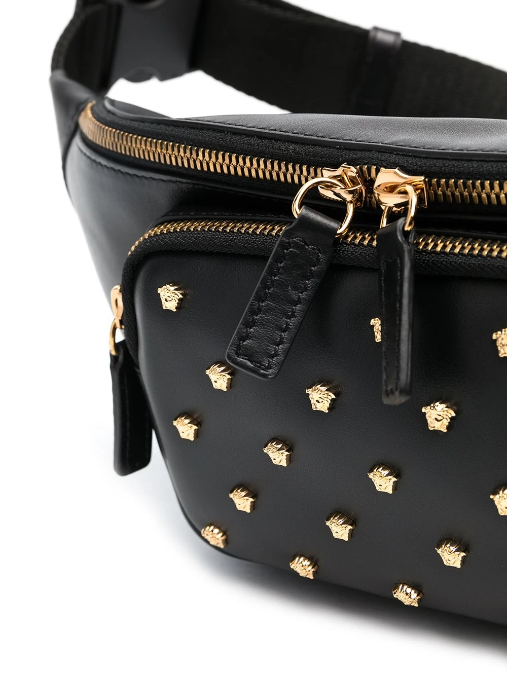 Versace Prix Usine Sac banane à détail de clous sacs banane homme 6 Versace sac banane à détail de clous