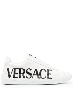 Versace baskets à logo Greca imprimé