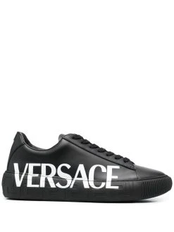 Versace baskets Greca à logo imprimé