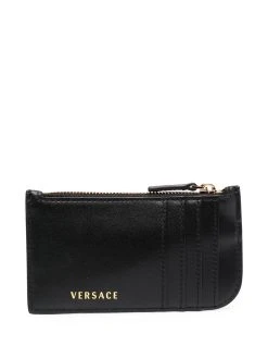 Versace porte-cartes Virtus zippé