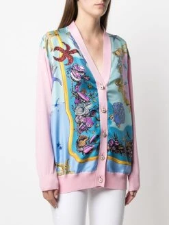 Versace cardigan à imprimé graphique