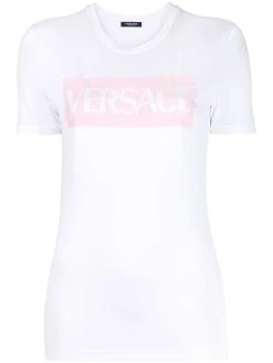 Versace t-shirt à logo imprimé