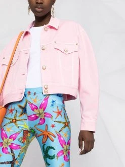 Prix Acceptable Versace Veste crop en jean vestes en jean femme 12 Versace veste crop en jean