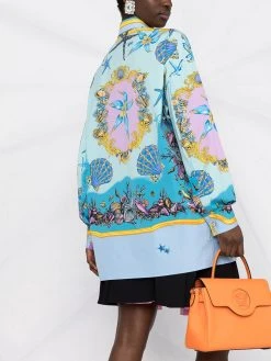 Versace chemise à imprimé graphique