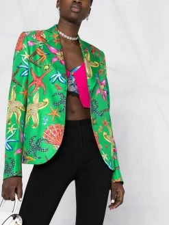 Versace blazer à imprimé Trésor de la Mer