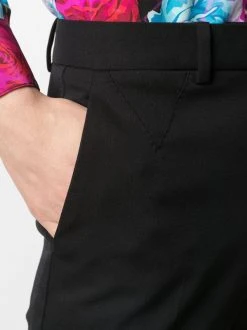 Versace pantalon court à coupe droite