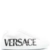 Versace baskets Greca à logo imprimé