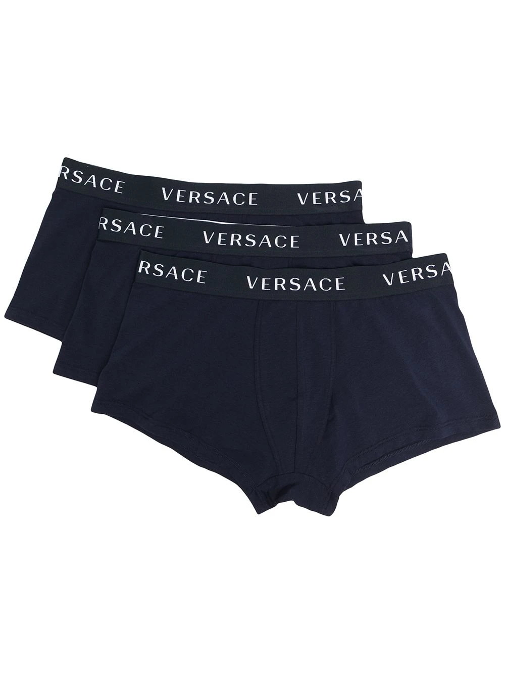 Versace Lot de trois boxers à logo Prix Réduit slips & boxers homme 3 Versace lot de trois boxers à logo