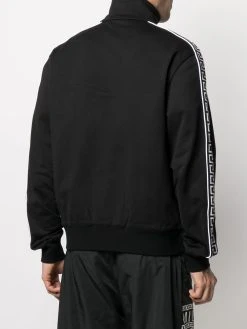 Versace sweat zippé à bandes Greca