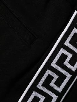 Versace pantalon de jogging à logo brodé