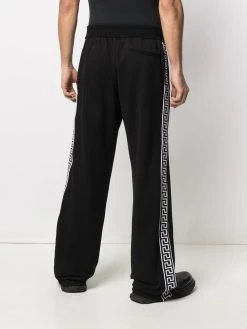 Versace pantalon de jogging à logo brodé