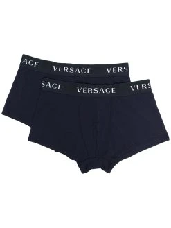 Versace lot de deux slips à bande logo