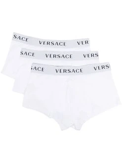 Versace lot de trois boxers à bande logo
