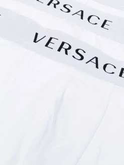 Versace lot de trois boxers à bande logo