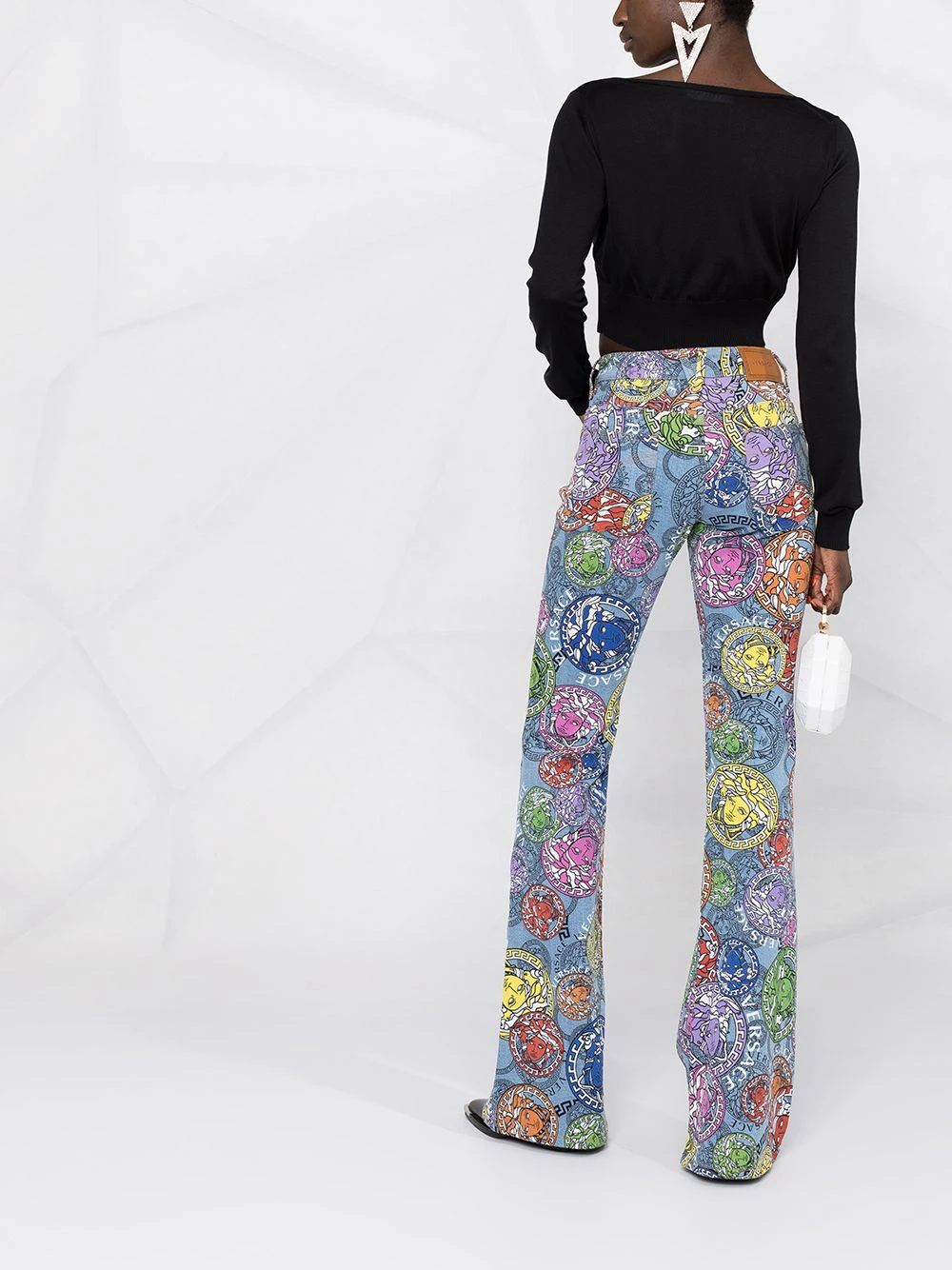 Versace Cardigan crop à col v Prix De Lancement cardigans femme 8 Versace cardigan crop à col v