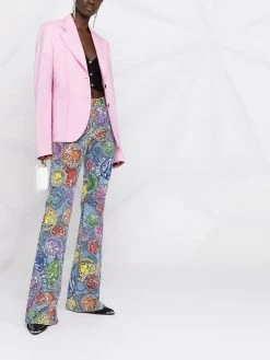 Versace blazer à simple boutonnage