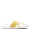 Versace chaussons à imprimé cœur
