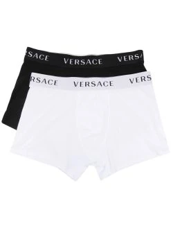 Versace lot de deux boxers à bande logo