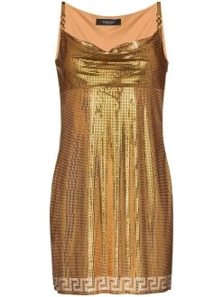 Versace robe courte à design sans manches