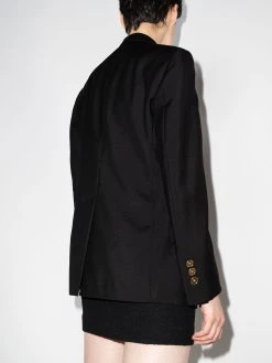 Versace blazer à détail d'épingle