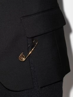 Versace blazer à détail d'épingle